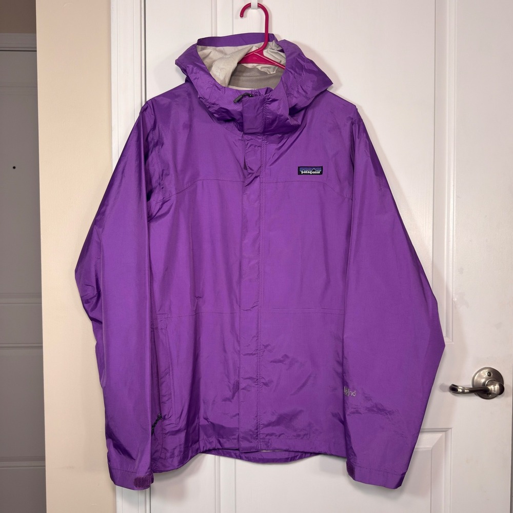 Patagonia Torrentshell H2No Rain Jacket Purple Waterproof Hooded Shell Women XL